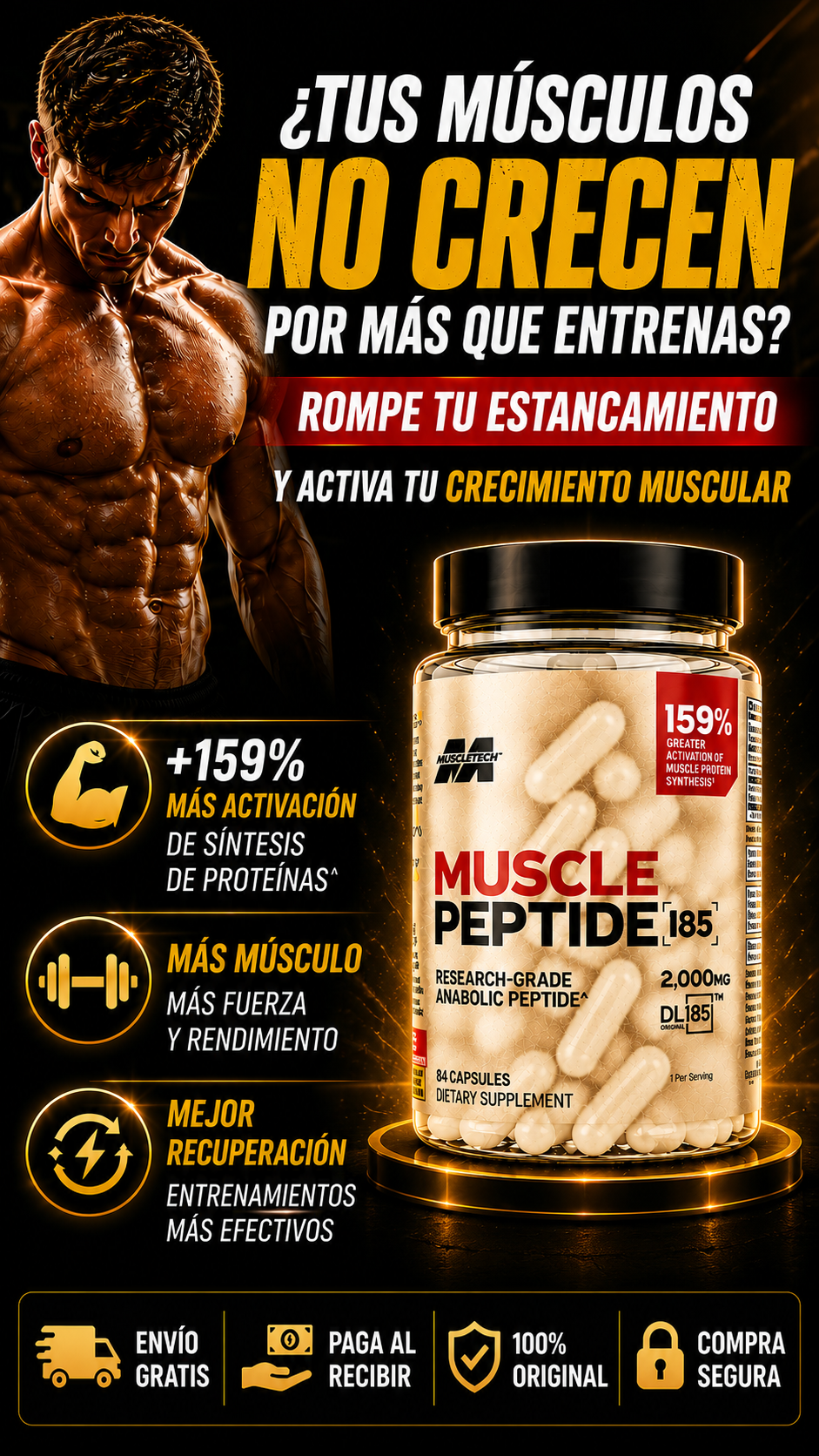 Muscle Peptide 185 OFERTA DE LANZAMIENTO🔥