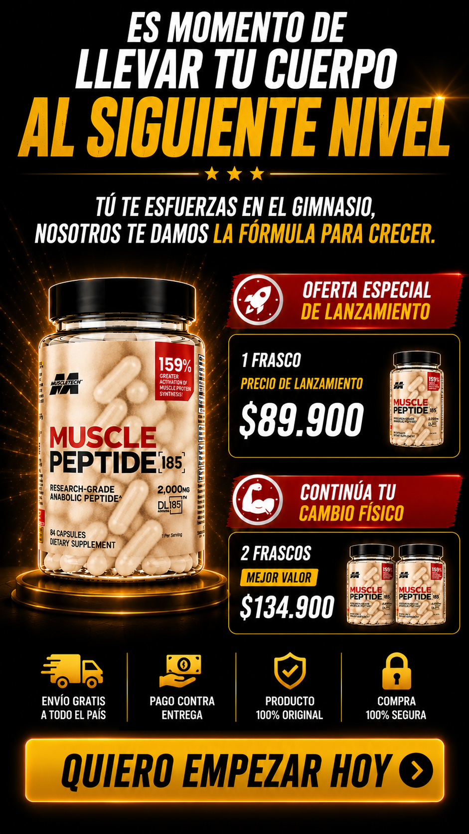Muscle Peptide 185 OFERTA DE LANZAMIENTO🔥