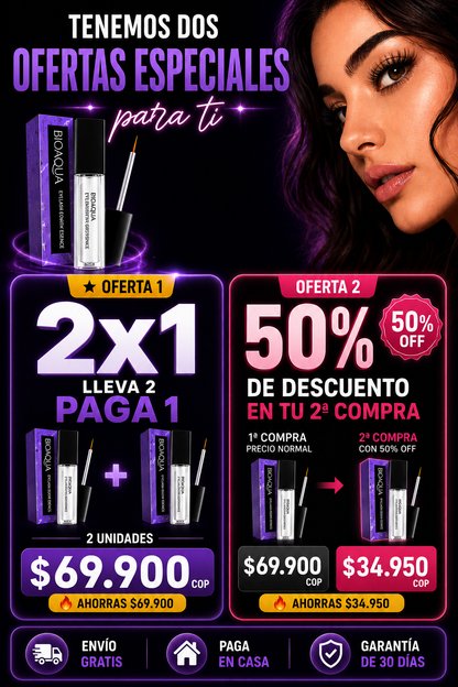 SERUM PARA PESTAÑAS BIOAQUA OFERTA LLEVA 2 X EL PRCIO DE 1🔥